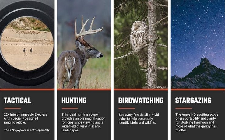 Athlon Optics Ares G2 20-60x85 UHD Spotting Scopes