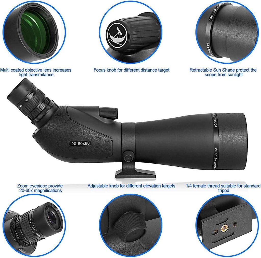 Gosky HD Spotting Scope 20-60x 80mm