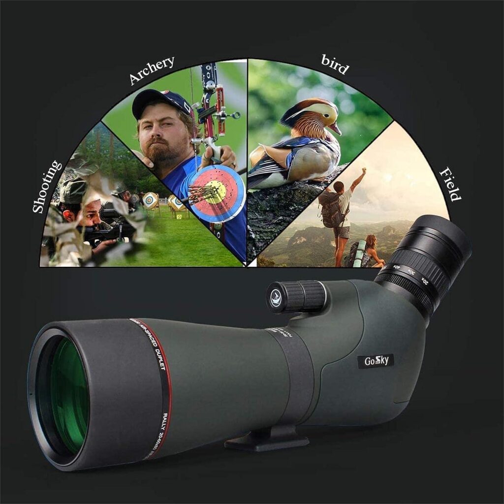 Gosky Newest 20-60x80 Dual Focusing Spotting Scope
